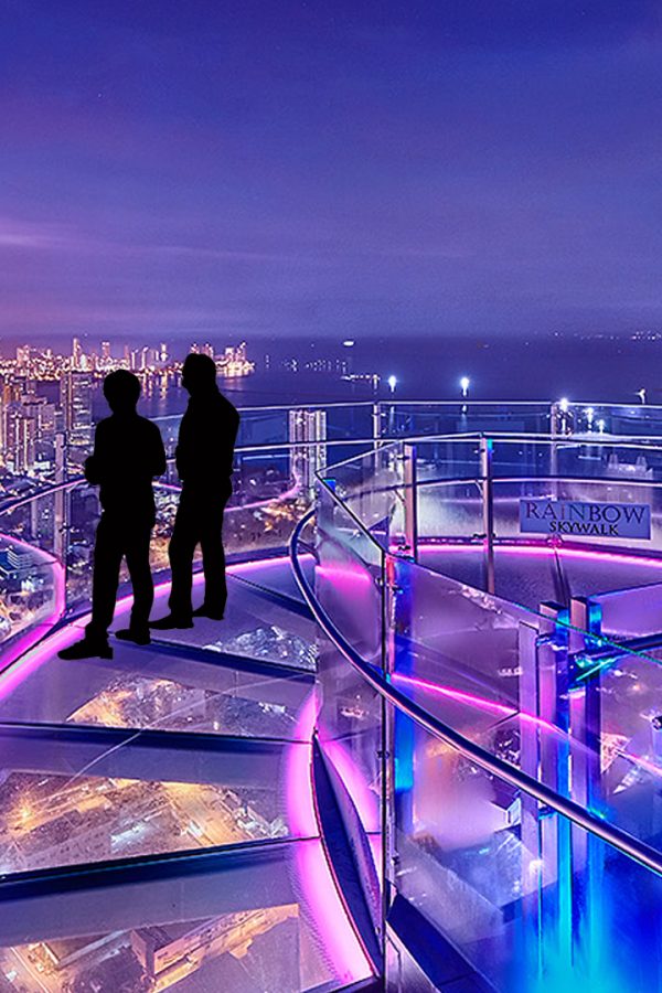 Rainbow Skywalk (Night View) - Landscape